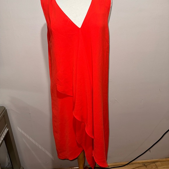 adrianna papell Plus’s Size 16 MIDI Red Summer Sleeveless Formal Party Dress - Picture 3 of 9